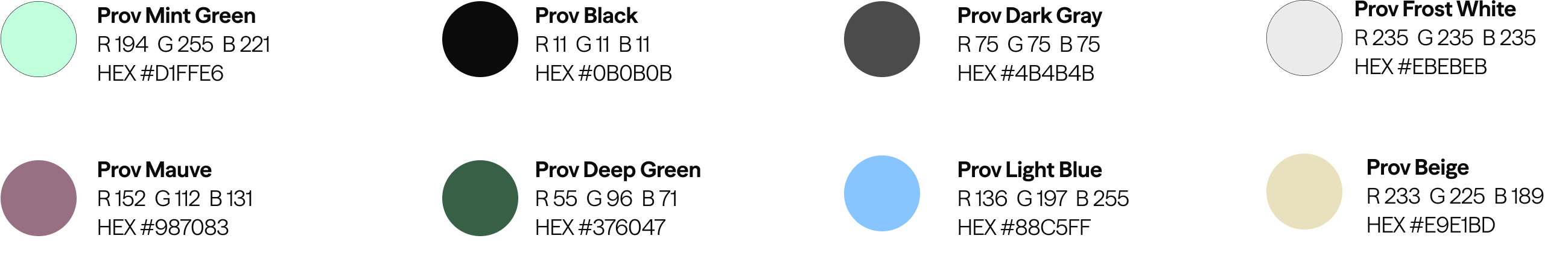 Brand color bubbles